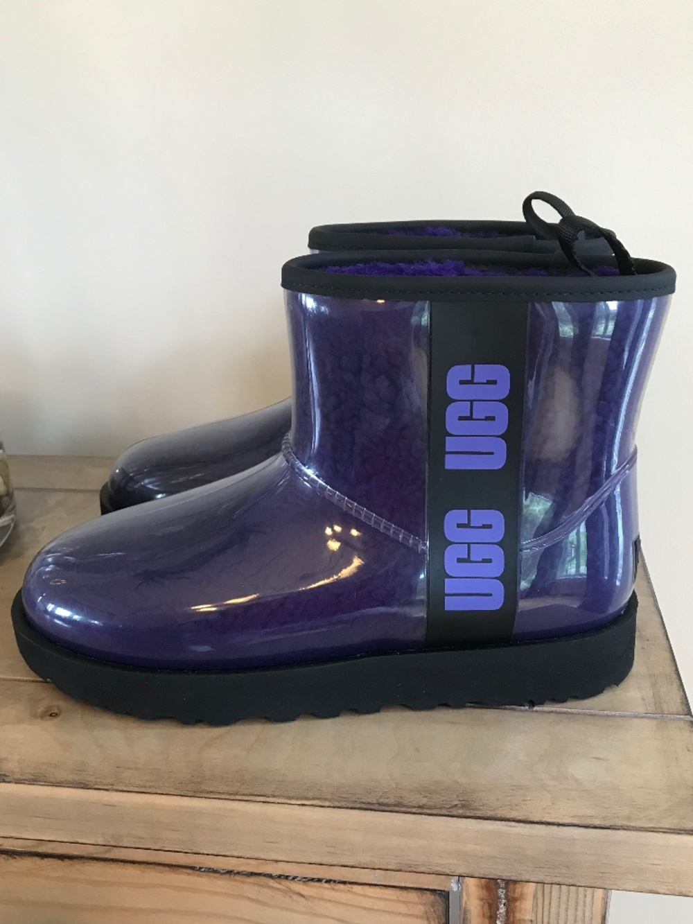 UGG CLASSIC CLEAR MINI WATERPROOF VIOLET NIGHT BOOT CYBERCORE - Picture 6 of 16